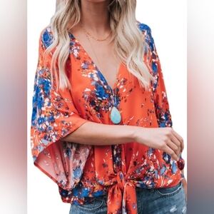 Kimono sleeve top